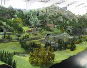 Создание рельефа местности макета железной дороги