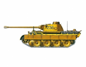 Panther Ausf.D на Курской дуге июль 1943 год - историческая часть, окраска, травление