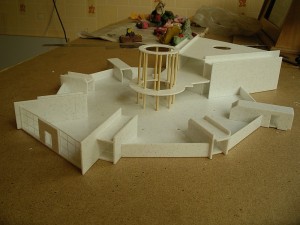 Технология создания архитектурного макета из оргстекла и полистирола 