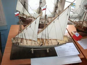 Модель корабля, Класс С-1(Ю). Дуббель-шлюпка, масштаб 1:42, Андрей Кузнецов, г. Уфа.