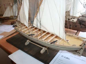 Модель корабля, Класс С-1(Ю). Дуббель-шлюпка, масштаб 1:42, Андрей Кузнецов, г. Уфа.