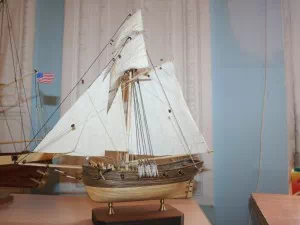 Модель корабля, Класс С-1(Ю). Куттер 1776г., масштаб 1:65, Максим Книга, г. Калининград.