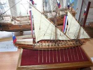 Модель корабля, Класс С-1. Скампавея азовская, масштаб 1:50, Михаил Крахмальный, г. Санкт-Петербург.
